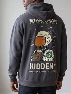 Hidden New York Star Trak Spaceman Cotton Hoodie SZ XL